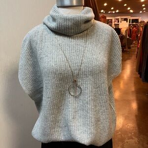 Lilla P Grey Turtleneck Sweater PA2406